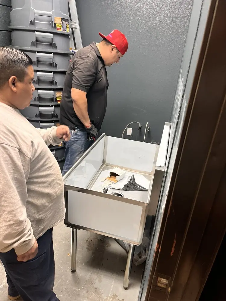 Commercial plumbing and sink installation in Dingman